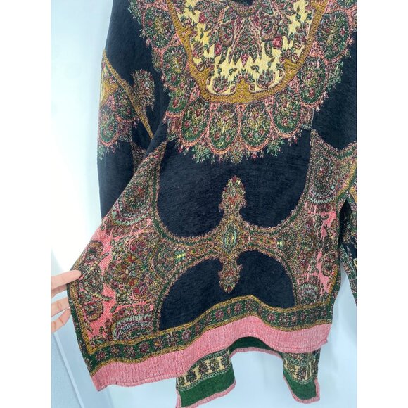 Womens Soft Surroundings OS Sweater Poncho 29659 One Size BOHO - Picture 5 of 6